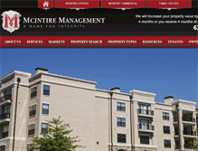 Tablet Screenshot of mcintiremanagement.com